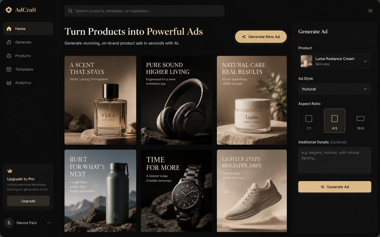 E-commerce Store interface